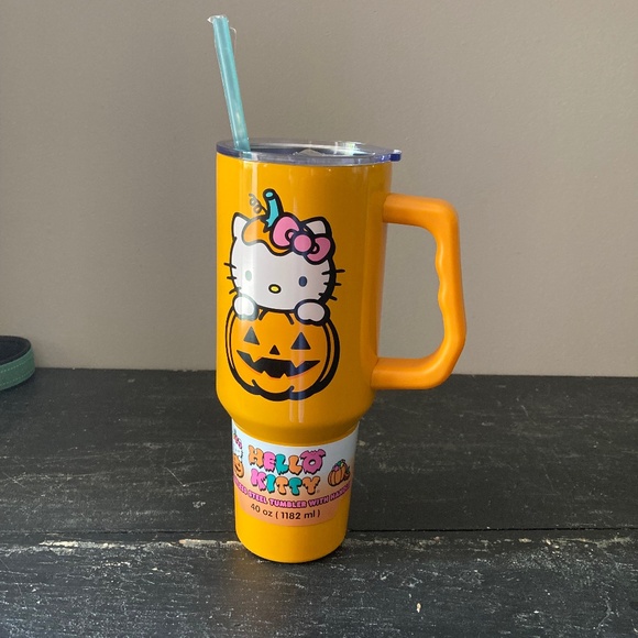 New Hello Kitty Halloween Stainless Steel Tumbler 40 oz. with handle - Picture 2 of 6